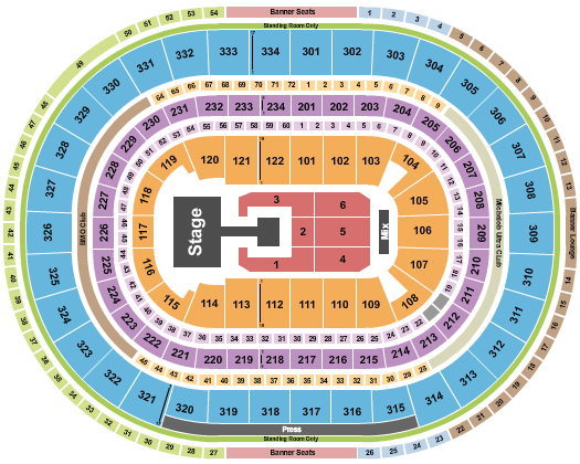 United Center P1Harmony Seating Chart