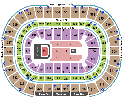 seating chart for United Center - Panic At The Disco-2 - eventticketscenter.com