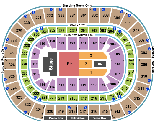United Center Pearl Jam 2023 Seating Chart