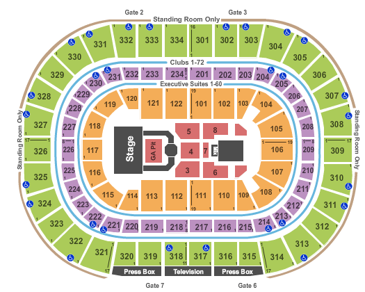 United Center Puff Daddy Seating Chart