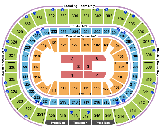 United Center Rod Wave Seating Chart