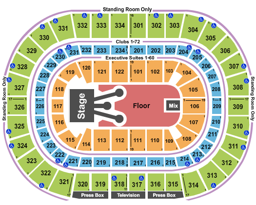 United Center Rod Wave Seating Chart