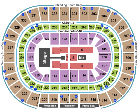 United Center Shakira Seating Chart