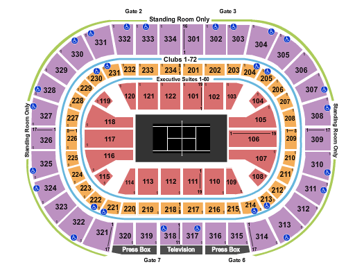 United Center Tennis Seating Chart