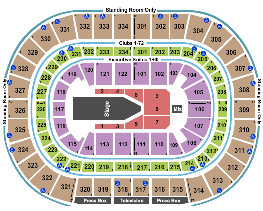 United Center Seating Map