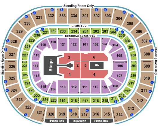 United Center Seating Map