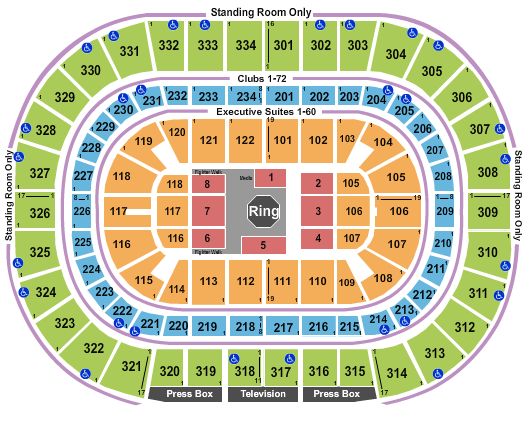 United Center UFC Seating Chart