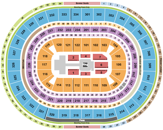United Center WWE 2 Seating Chart