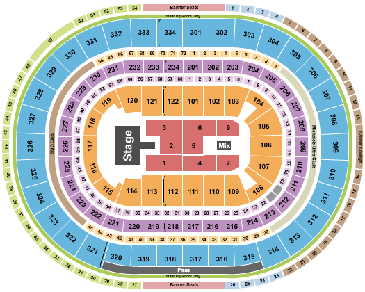 United Center Wu-Tang Clan Seating Chart