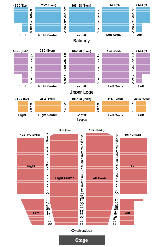United Palace Theatre Seating Chart - New York