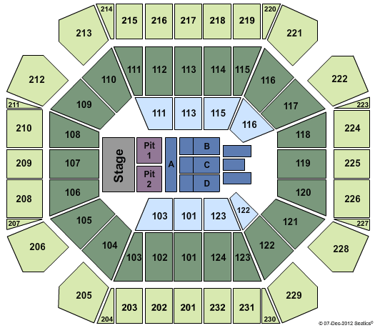 United Supermarkets Arena Bon Jovi Seating Chart