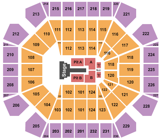 United Supermarkets Arena Brandon Lake Seating Chart