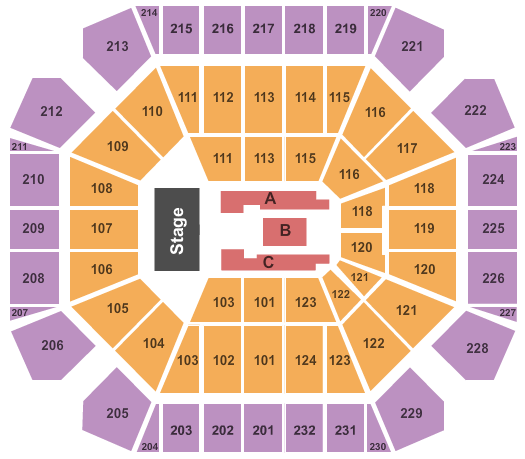 United Supermarkets Arena Chris Tomlin Seating Chart