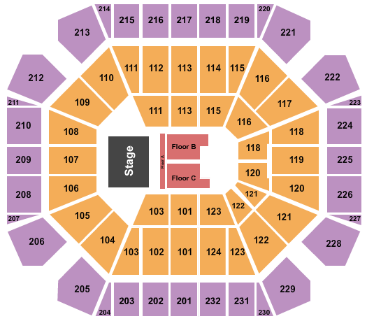 United Supermarkets Arena Chris Young Seating Chart