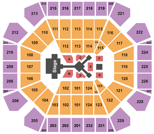 United Supermarkets Arena Dude Perfect 2023 Seating Chart