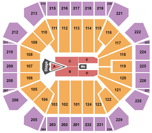 United Supermarkets Arena For King and Country Seating Chart