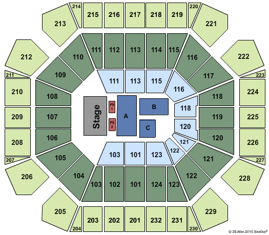 United Supermarkets Arena Lady Antebellum Seating Chart