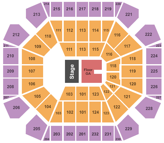 United Supermarkets Arena Need To Breathe Seating Chart