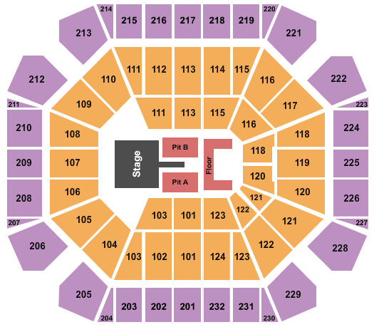 United Supermarkets Arena Thomas Rhett Seating Chart