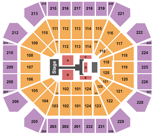 United Supermarkets Arena TobyMac Seating Chart