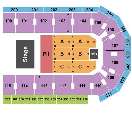 United Wireless Arena Brett Eldredge Seating Chart