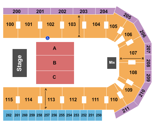 United Wireless Arena Endstage 3 Seating Chart