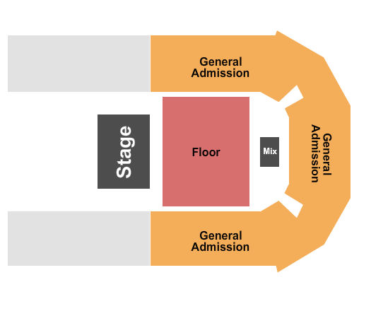 United Wireless Arena Floor & GA Seating Chart