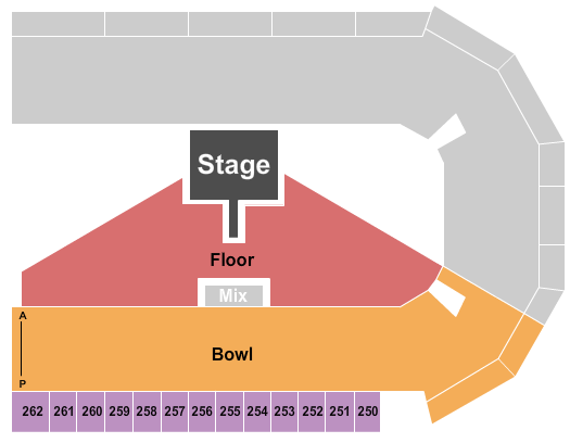 United Wireless Arena GA Floor / Bowl Seating Chart