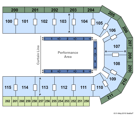 United Wireless Arena Gala of the Royal Horses Seating Chart