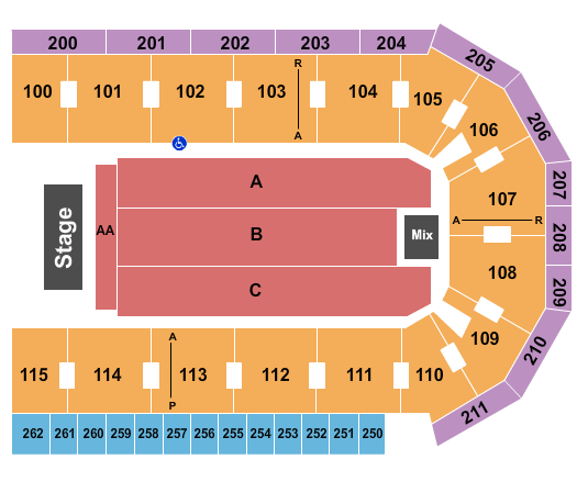 seating chart for United Wireless Arena - Jeff Dunham - eventticketscenter.com