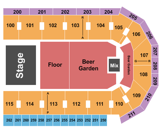 United Wireless Arena Justin Moore Seating Chart