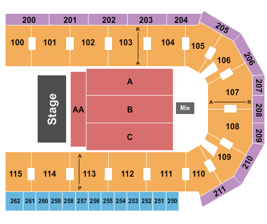 United Wireless Arena Los Tucanes Seating Chart