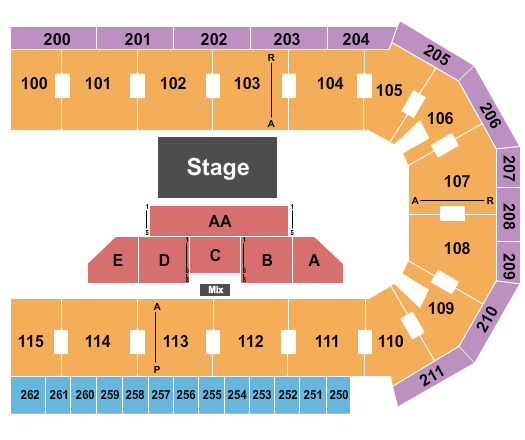 United Wireless Arena Theatre Seating Chart