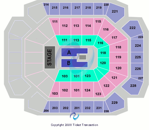 United Supermarkets Arena Paisley Seating Chart