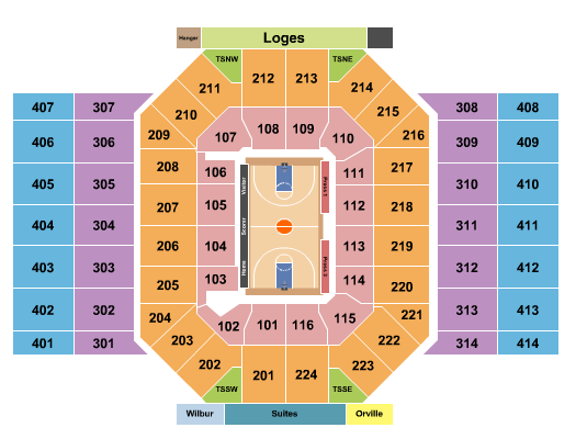 University Of Dayton Arena Basketball 2 Seating Chart