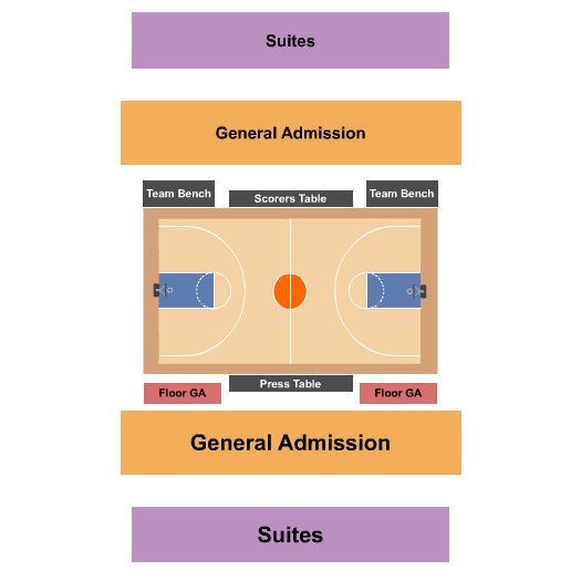 University of Texas - Dallas Basketball Seating Chart
