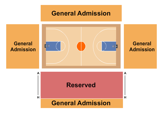 University of Sioux Falls Stewart Center Basketball Seating Chart