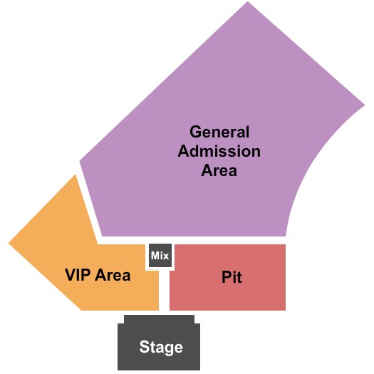 UNO Lakefront Arena - Grounds End Stage Seating Chart