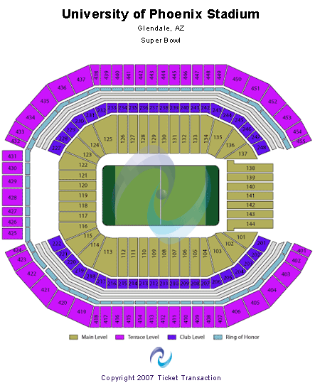 State Farm Stadium Standard Seating Chart