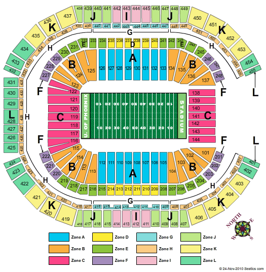 State Farm Stadium BCS Football Seating Chart