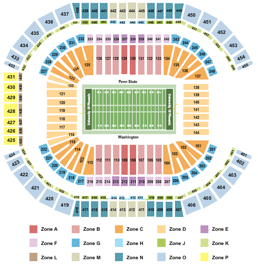 State Farm Stadium Football Int Zone Seating Chart