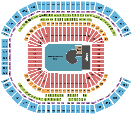 State Farm Stadium U2 Seating Chart