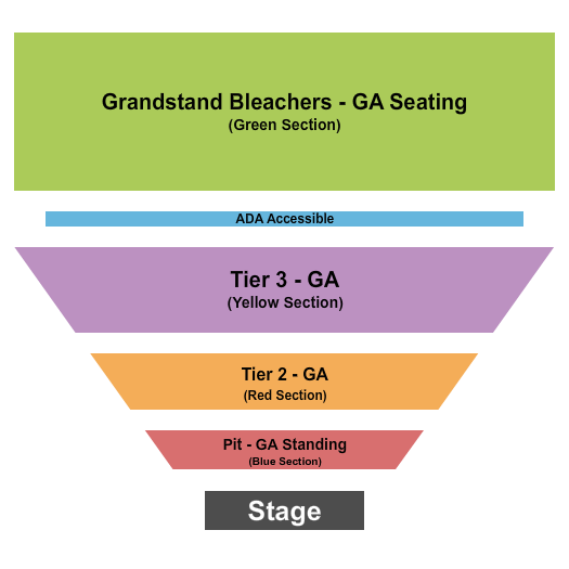 Upper Peninsula State Fairgrounds GA by Level Seating Chart