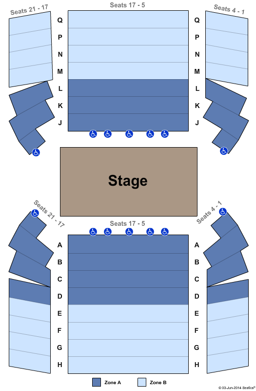 Ensemble Theater At Steppenwolf Theatre Center Stage Zone Seating Chart