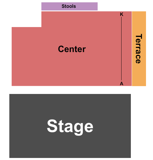 Upstairs at Chicago Shakespeare Theatre Seating Map