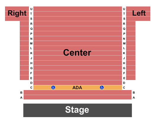 Uptown Theater - Grand Prairie Endstage Seating Chart