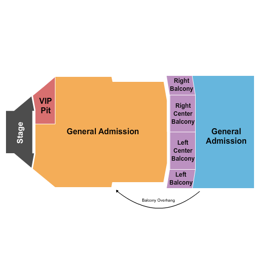 Uptown Theater - KC Full GA w/ VIP Pit Seating Chart
