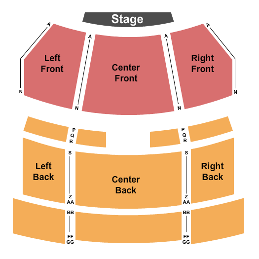 Ura Seeger Memorial Auditorium End Stage Seating Chart