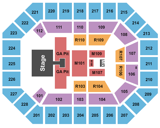 Alliant Energy PowerHouse Brantley Gilbert Seating Chart