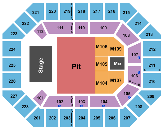 Alliant Energy PowerHouse Korn Seating Chart